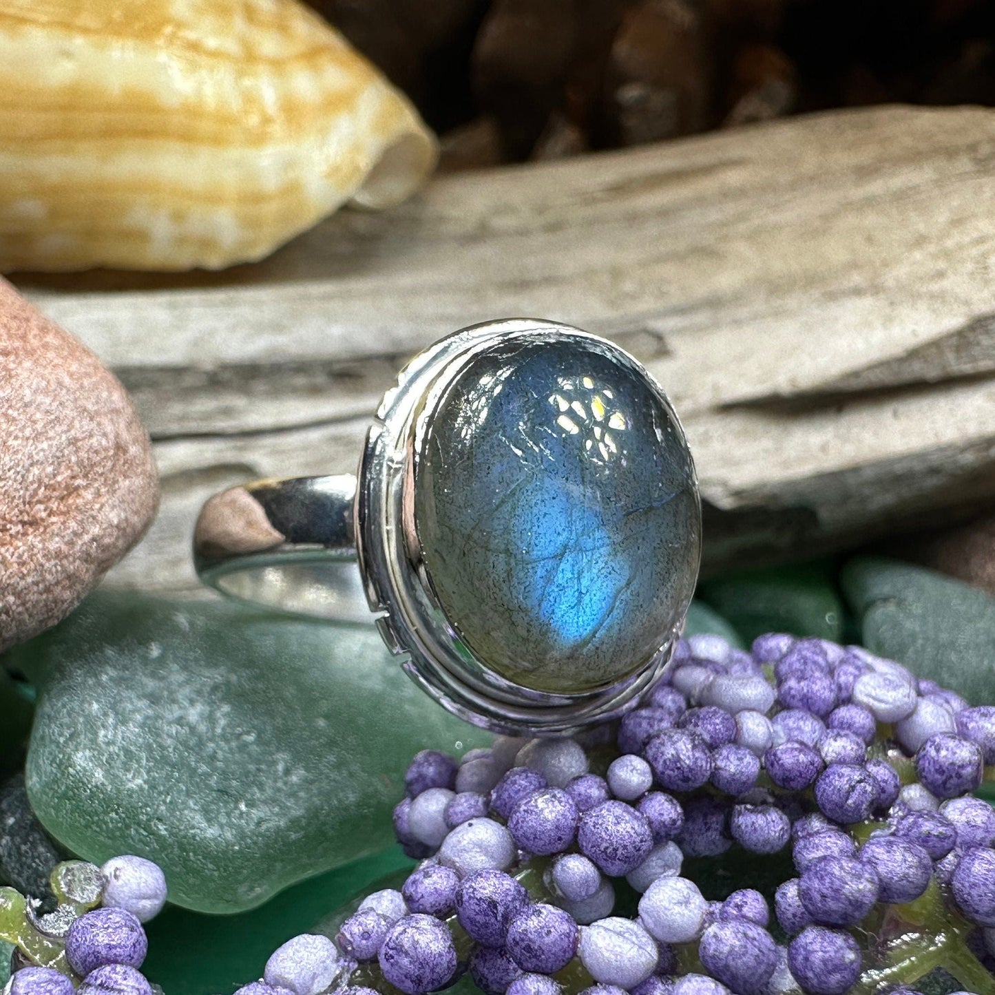 Celtic Twilight Labradorite Ring -  - Ring