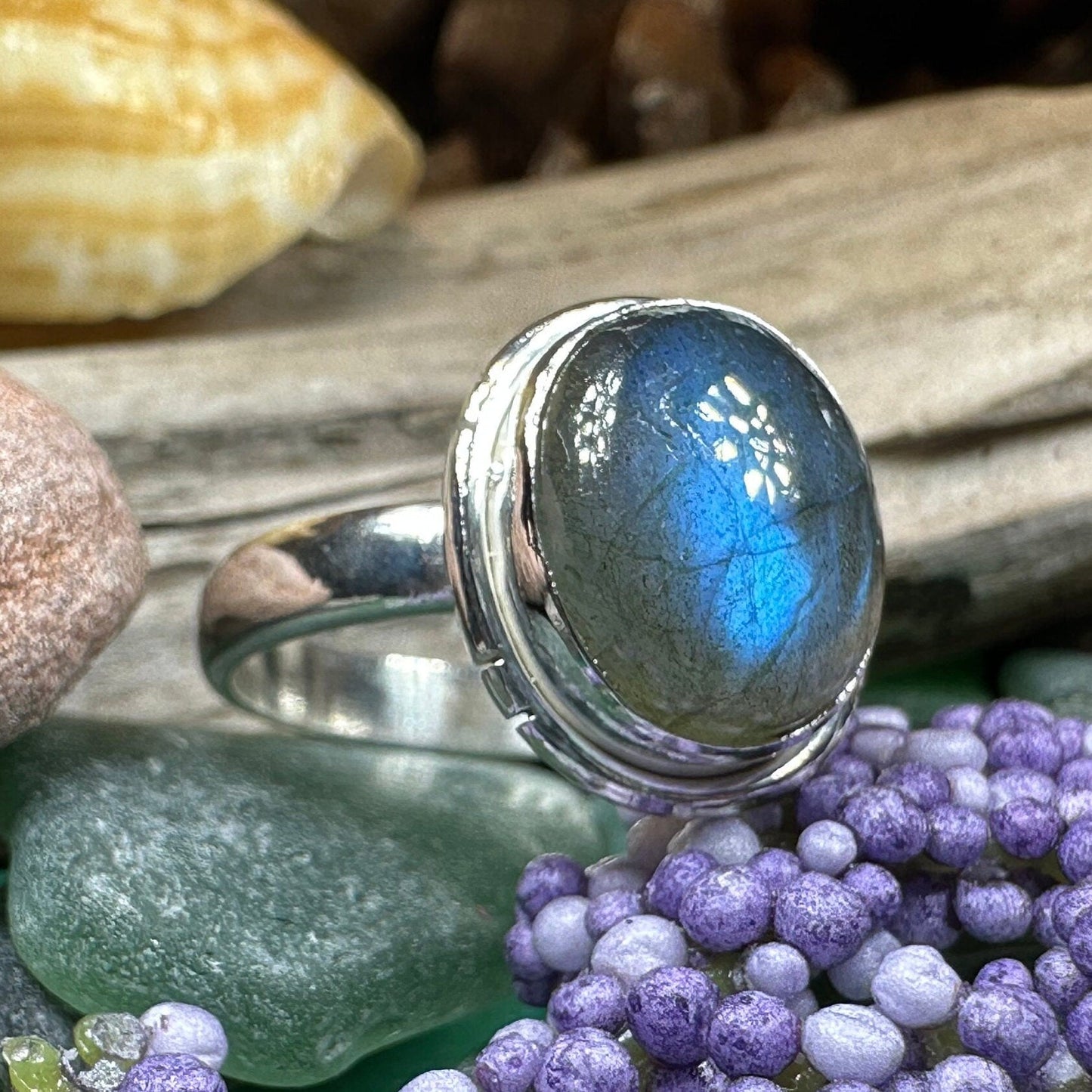 Celtic Twilight Labradorite Ring -  - Ring