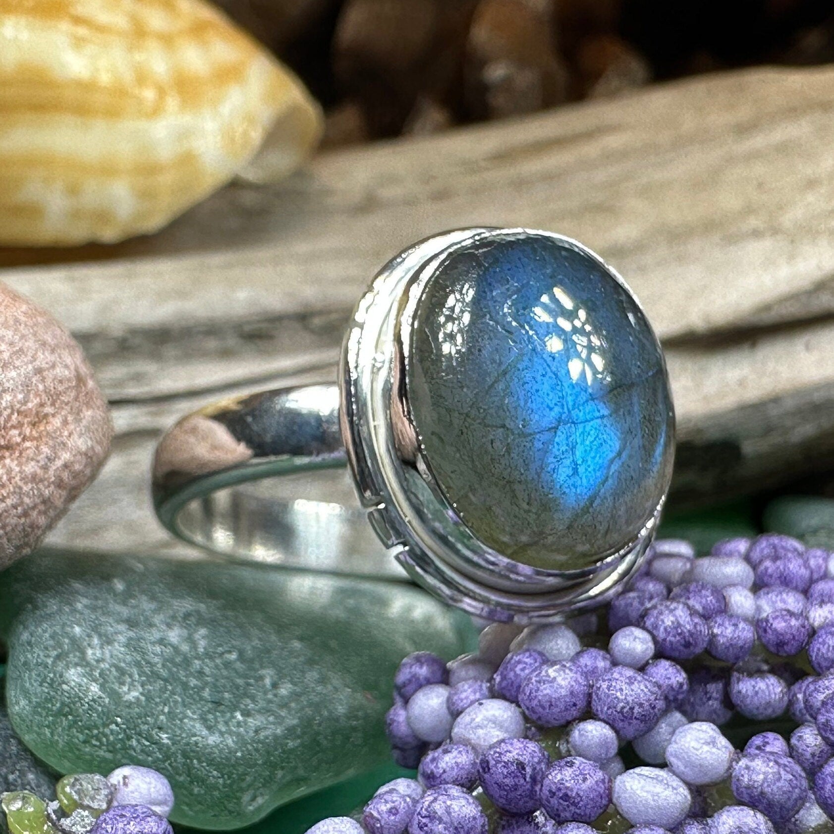 Celtic Twilight Labradorite Ring -  - Ring