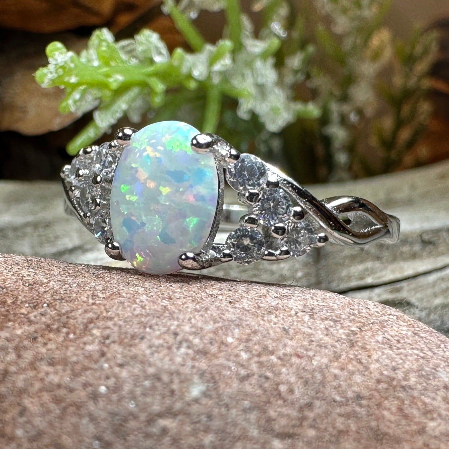 Cressida Opal Celtic Ring -  - Ring