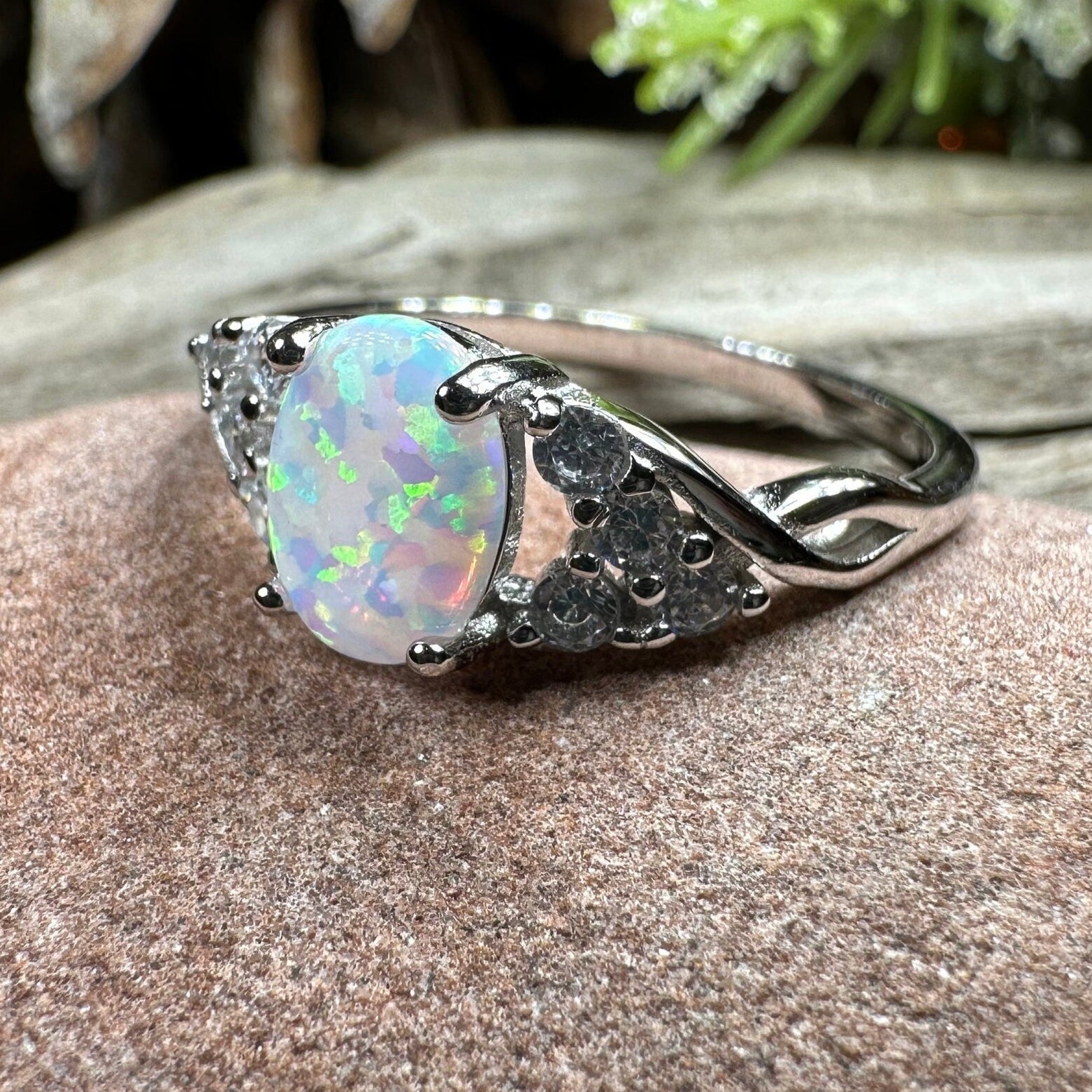 Cressida Opal Celtic Ring -  - Ring