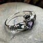 Eriu Marcasite Claddagh Ring -  - Ring