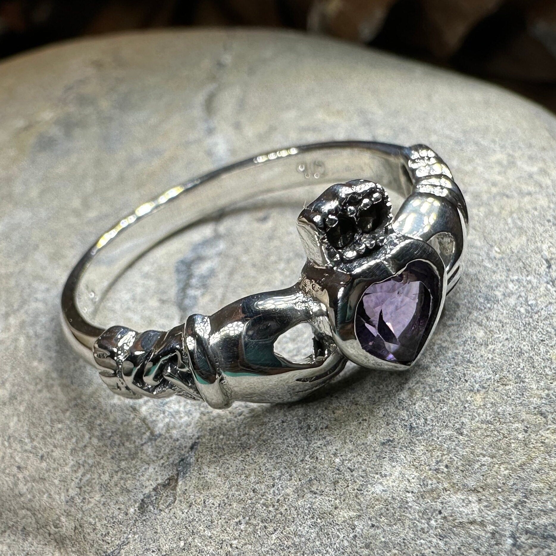 Eriu Marcasite Claddagh Ring -  - Ring