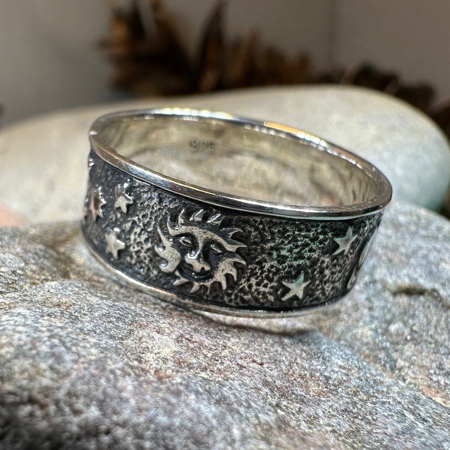 Cosmos Crescent Moon Ring -  - Ring