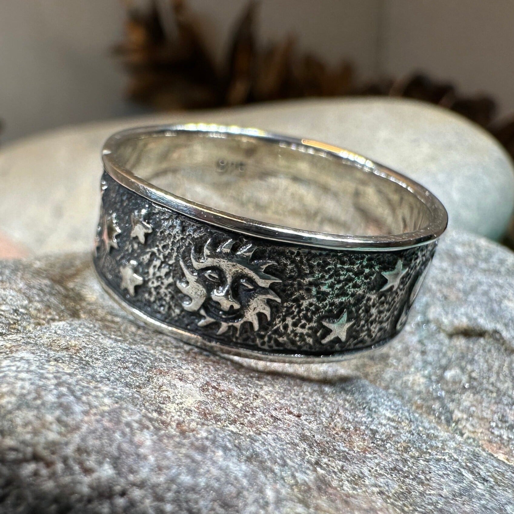 Cosmos Crescent Moon Ring -  - Ring