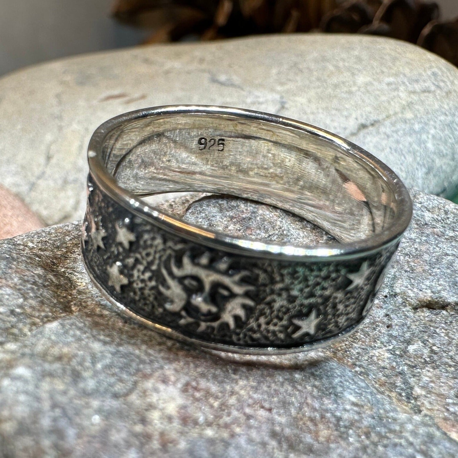 Cosmos Crescent Moon Ring -  - Ring