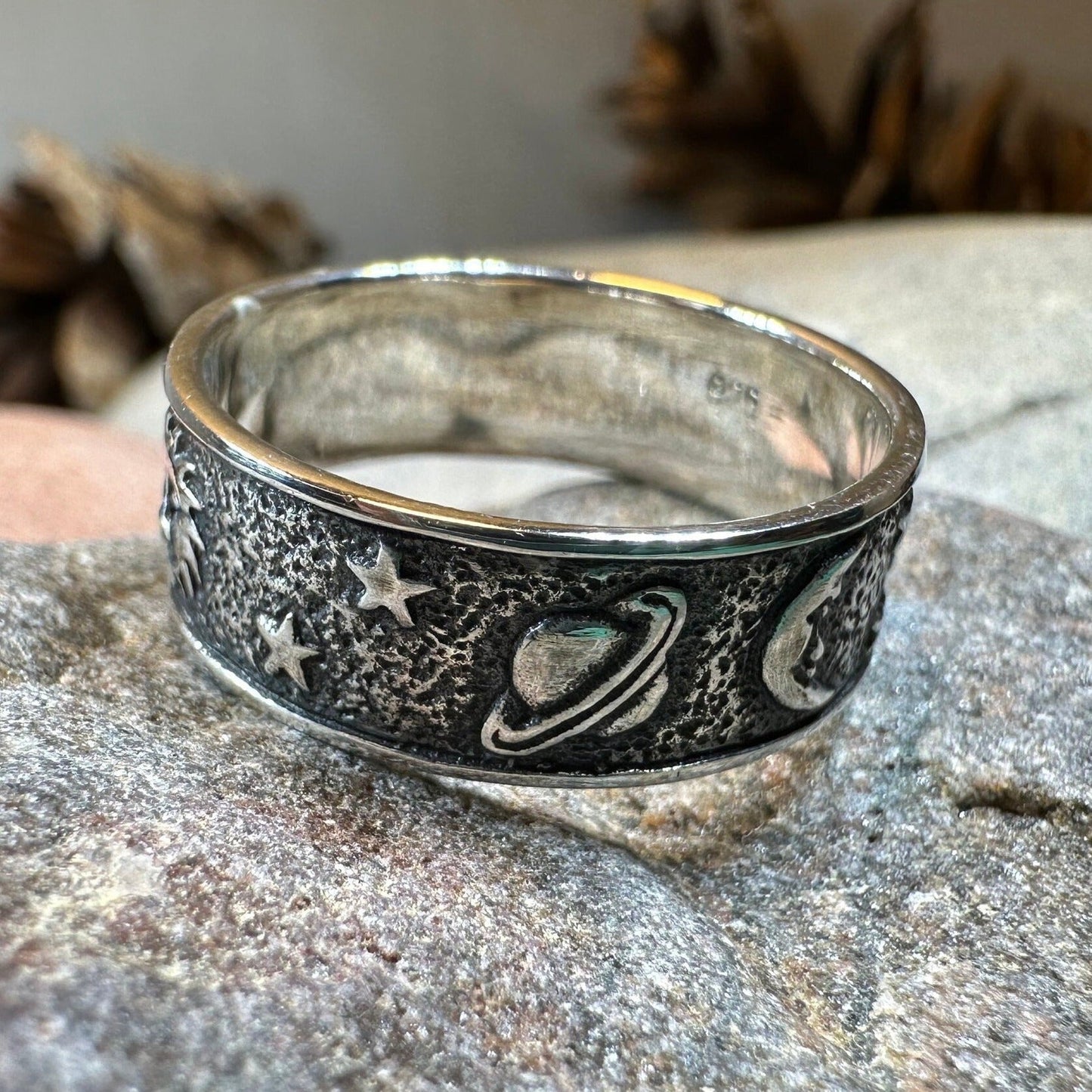 Cosmos Crescent Moon Ring -  - Ring