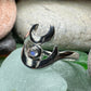 Double Crescent Moon Ring -  - Ring