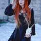 Vegan Felt Hat - White Floral -  - 