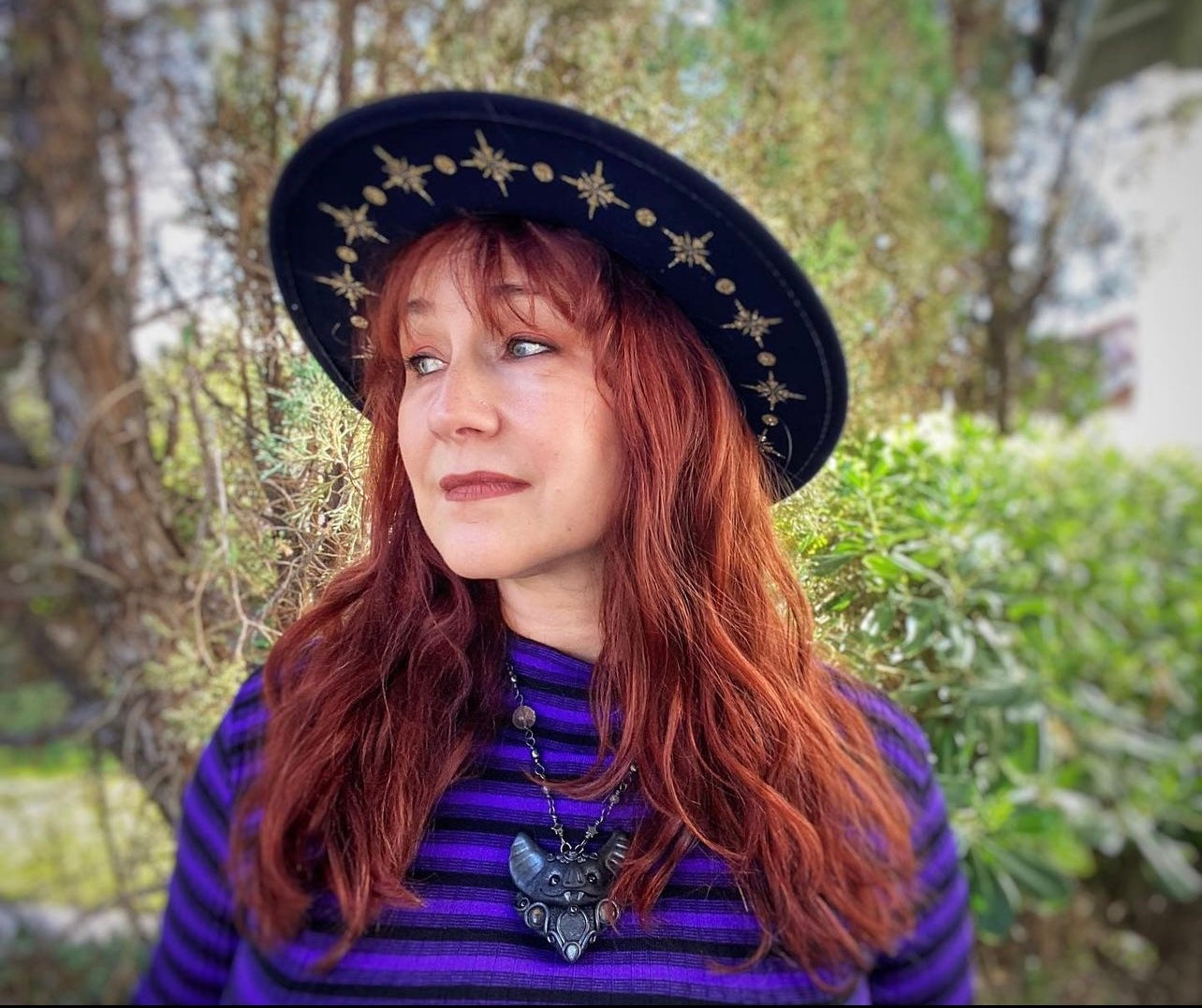 Vegan Felt Hat - Starburst Crown -  - 