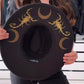 Vegan Felt Hat - XL Brim - "Scorpions & Moons" -  - 