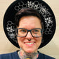 Vegan Felt Wide Brim Hat - Honeycomb -  - 