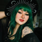 Vegan Felt Hat - XL Brim - "Glitter Moon Burst" -  - 