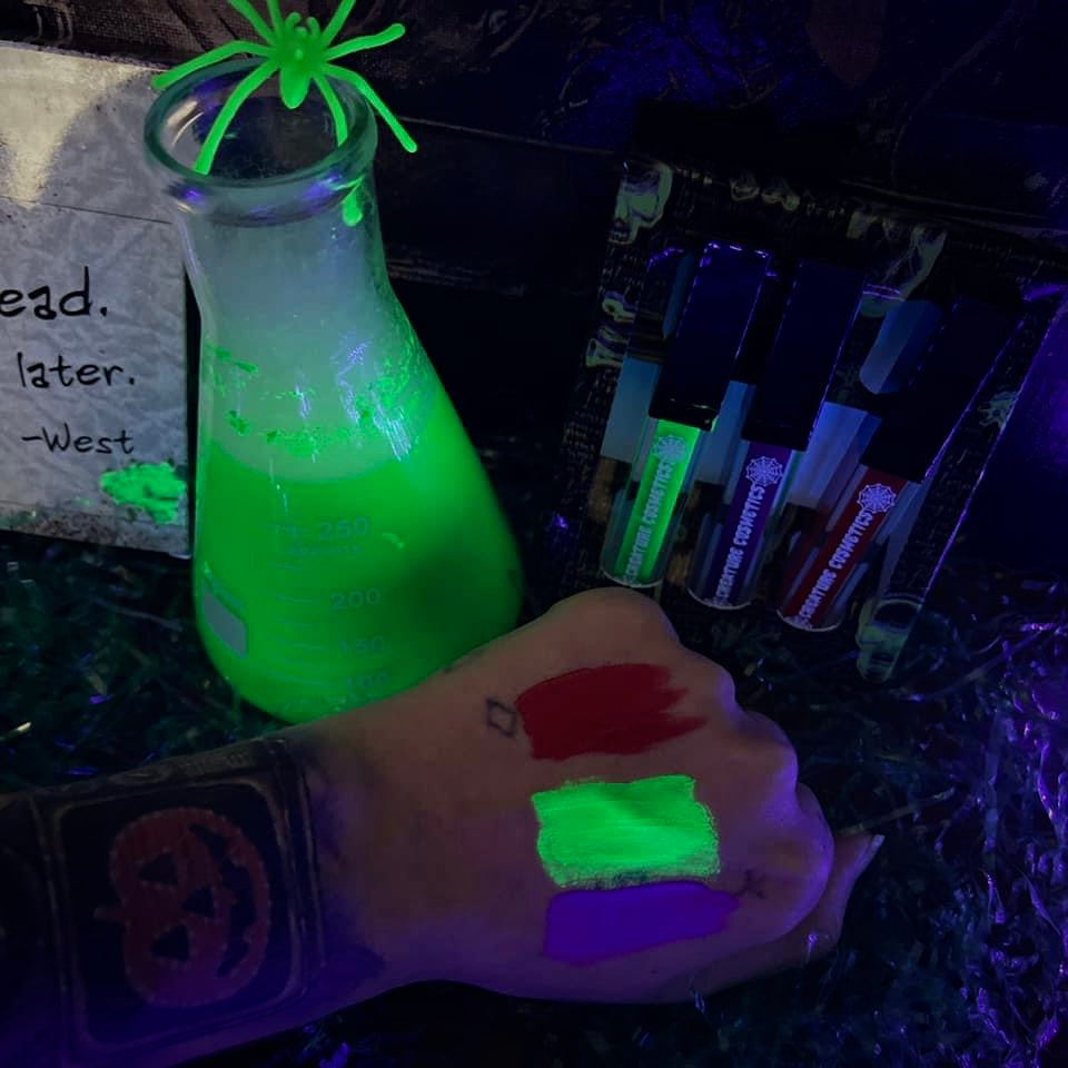 Re-Animator 3-Piece Matte Lip Set W/ Horror FX Syringe Tubes