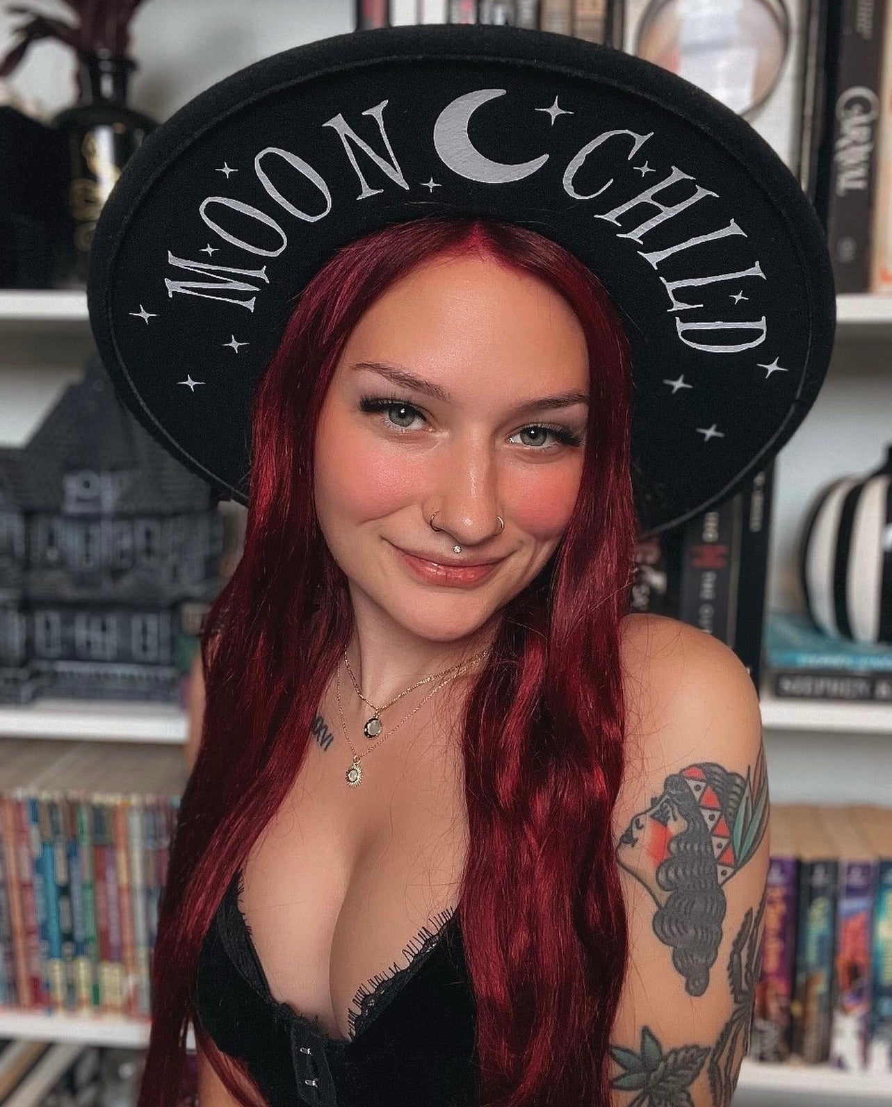 Vegan Felt Hat - XL Brim - Moon Child -  - 
