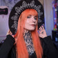 Vegan Felt Wide Brim Hat - XL Brim - "Wrought Iron Crown" - WITCHWOOD X WITCHVOID -  - 