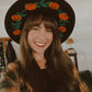 Vegan Felt Hat - XL Brim - Pumpkins -  - 