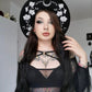 Vegan Felt Wide Brim Hat - XL Brim - "Orchids" -  - 