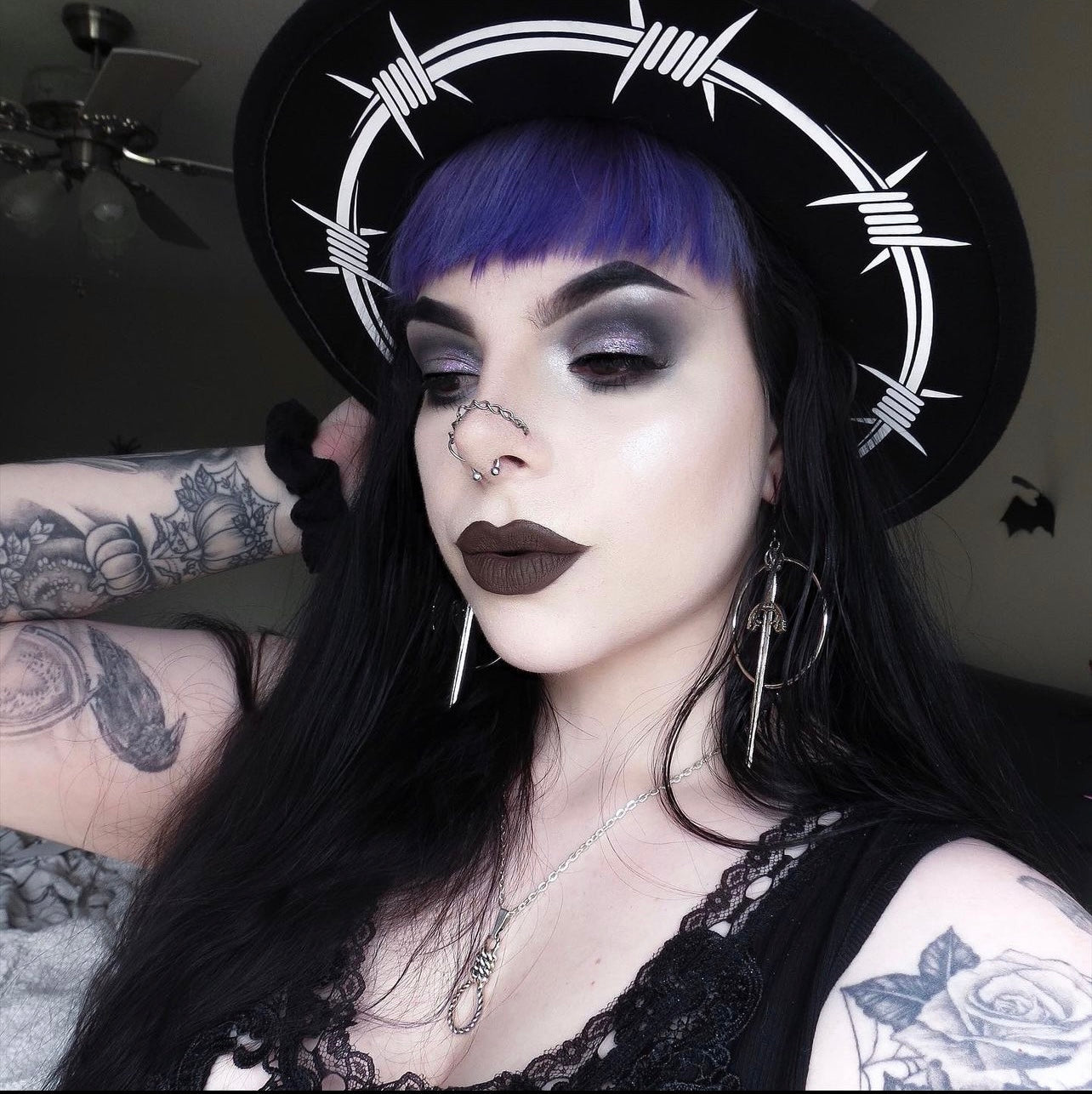 Vegan Felt Hat - Barbed Wire -  - 