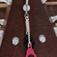 Painful Pleasures Black & Red Handcuff Dangle Navel Ring in 14G Surgical Steel