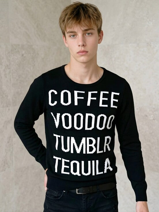 Killstar Tumblr Gothic Voodoo Coffee Tequila Pullover Knit Sweater Top Medium
