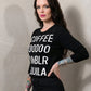 Killstar Tumblr Gothic Voodoo Coffee Tequila Pullover Knit Sweater Top Medium