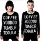 Killstar Tumblr Gothic Voodoo Coffee Tequila Pullover Knit Sweater Top Medium
