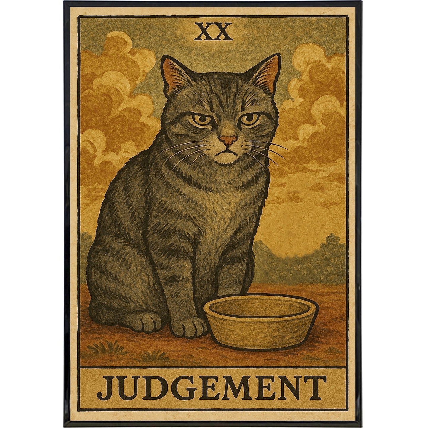 Judgement Cat Tarot Original Poster Print -  - Print