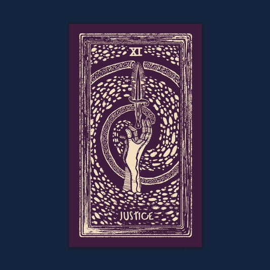 Justice Light Visions Tarot Print - Tarot Wall Art - Balance Art