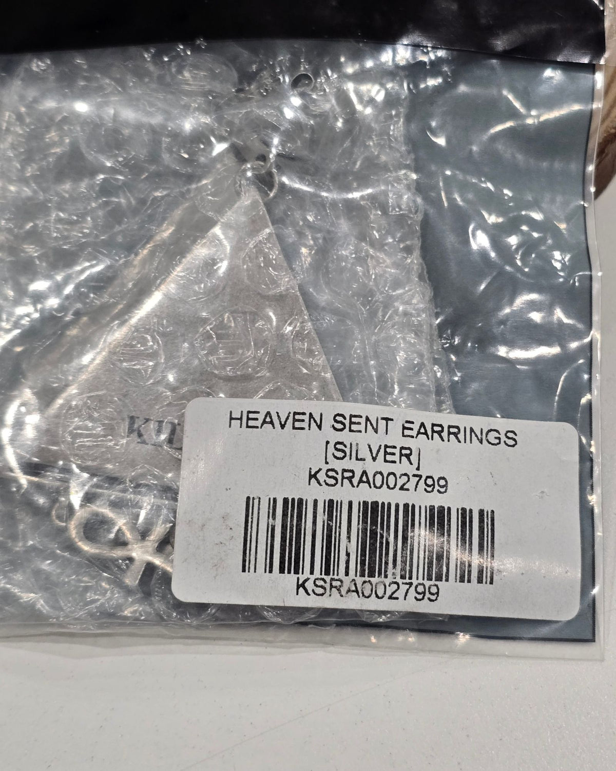 Killstar Heaven Sent Silver Egyptian Triangle Ankh Chandelier Drop Earrings