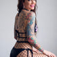 Club Exx Freak On A Treat Lingerie Bikini Set - Black & Purple