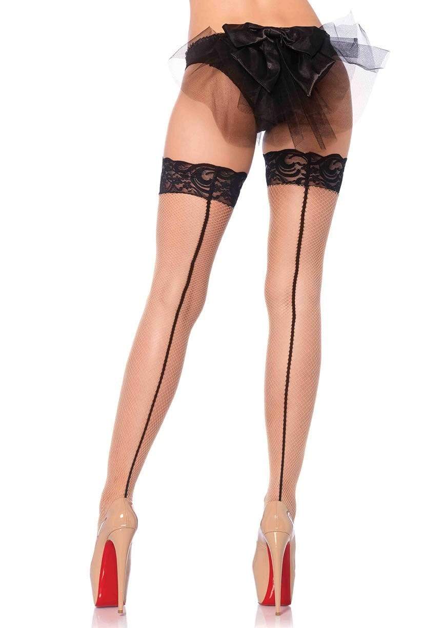 May Fishnet Thigh High Stockings -  - Hosiery
