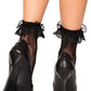 Maria Cross Net Ankle Socks -  - Hosiery