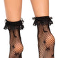 Galaxy Net Ruffle Ankle Socks -  - Hosiery
