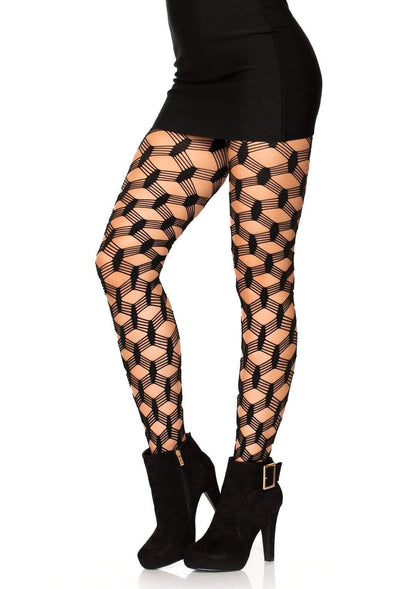 Freya Hardcore Fishnet Tights - Large Scale Fishnet Tights - Edgy Hosiery -  - Fishnet Tights