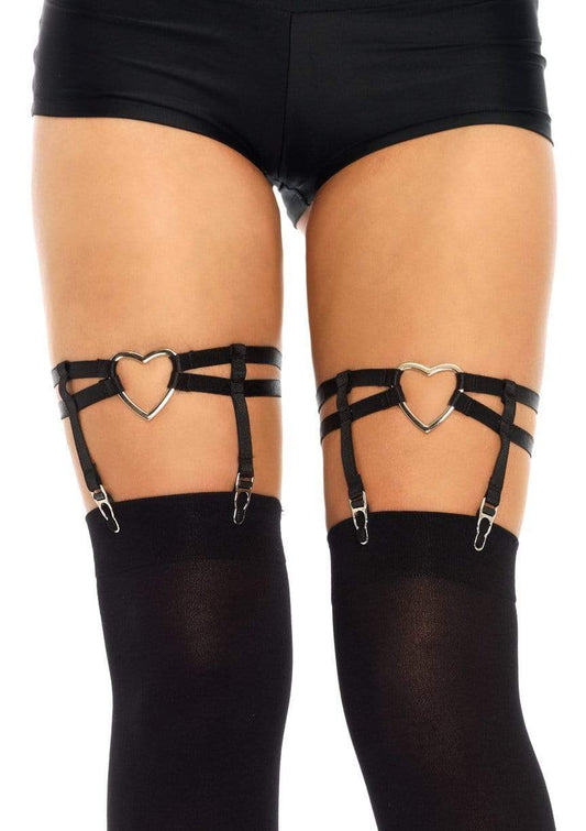 Joni Garter Suspender with Heart -  - Hosiery