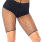 Troublemaker Fishnet Biker Shorts -  - Hosiery
