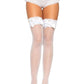 Violet Fishnet Thigh High Stockings -  - Hosiery