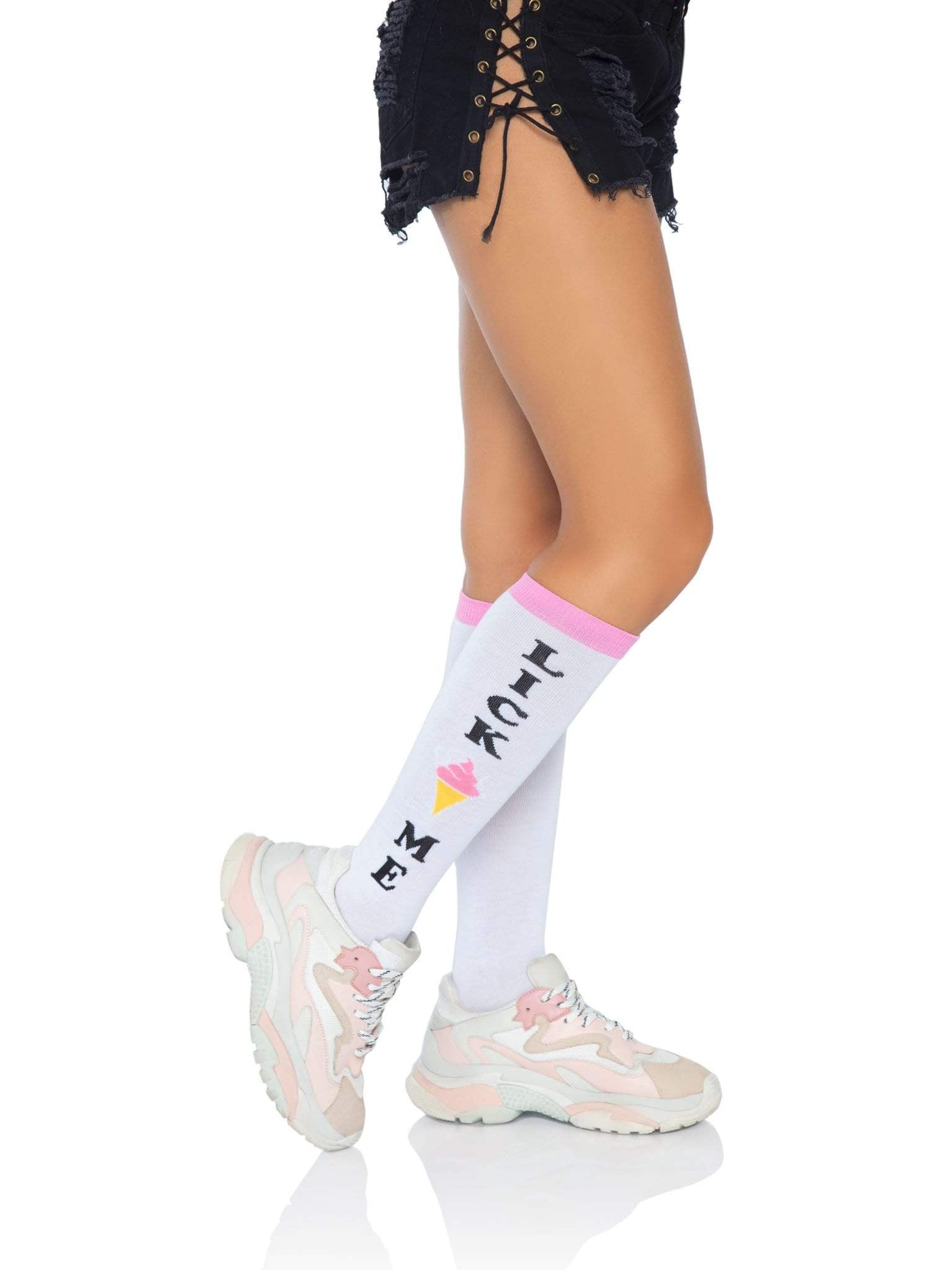 Lick Me Knee Socks -  - Hosiery