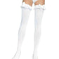 Devi Stockings with Ruffle Bow - Gothic Hosiery - Alternative Fashion Stockings -  - Thigh High Stockings