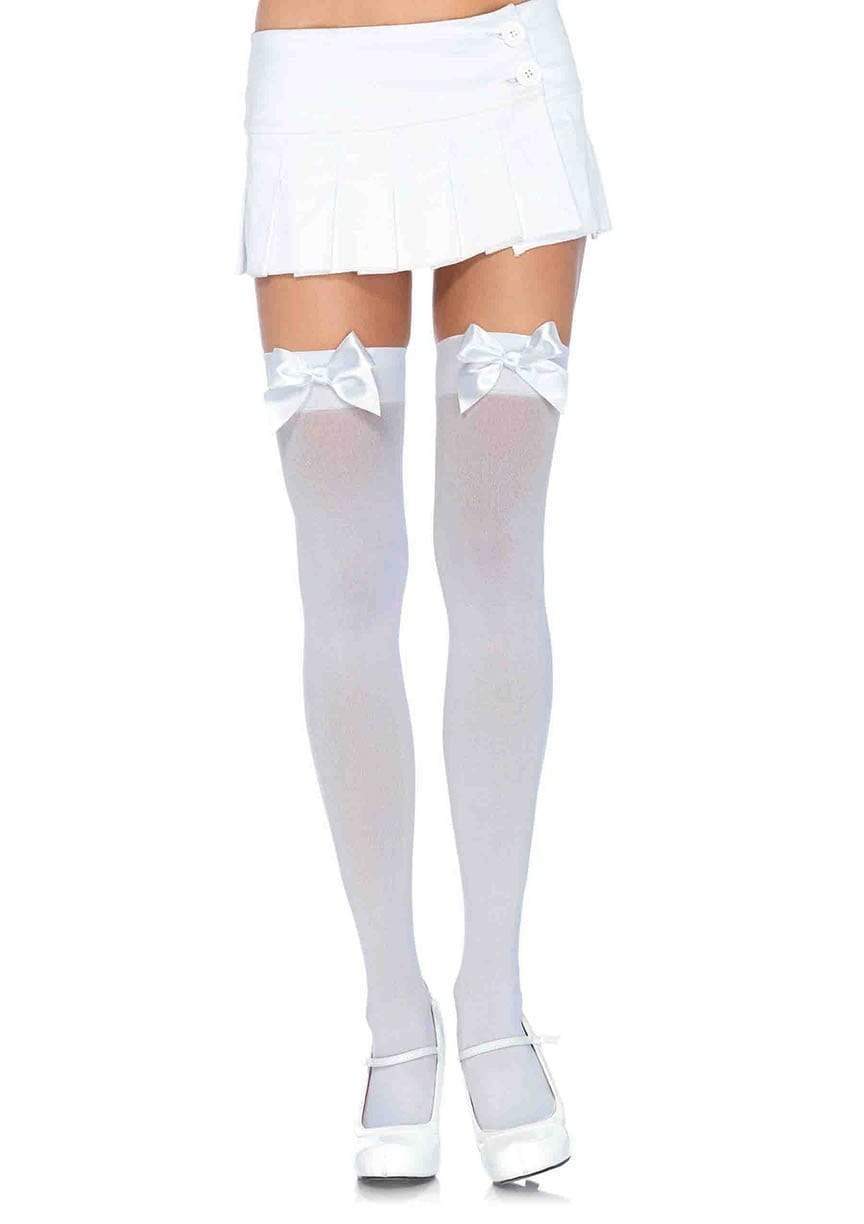 Kay Opaque Thigh Highs - Gothic Thigh High Stockings