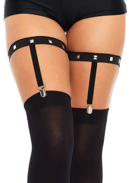 Jamie Studded Garter Suspender - Gothic Leg Harness - Alternative Fashion Accessory