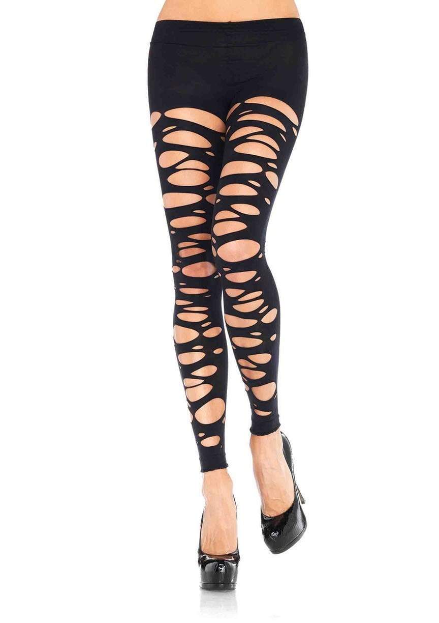 Posy Tattered Footless Tights -  - Hosiery