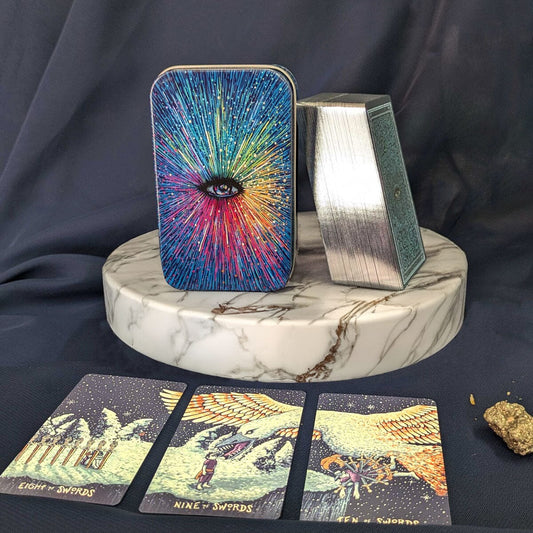 Little Prisma Visions Tarot Deck – Travel-Sized Tarot for Beginners & Experts