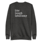 Live Laugh Lobotomy Embroidered Sweatshirt - Dark Humor Gothic Pullover