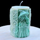 Handmade Witch & Owl Soy Candle with Vanilla and Oatmeal Raisin Scent