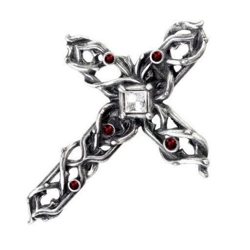 Thorny Cross Handspan Ring Statement ✦ Swarovski Crystal ✦ Rare