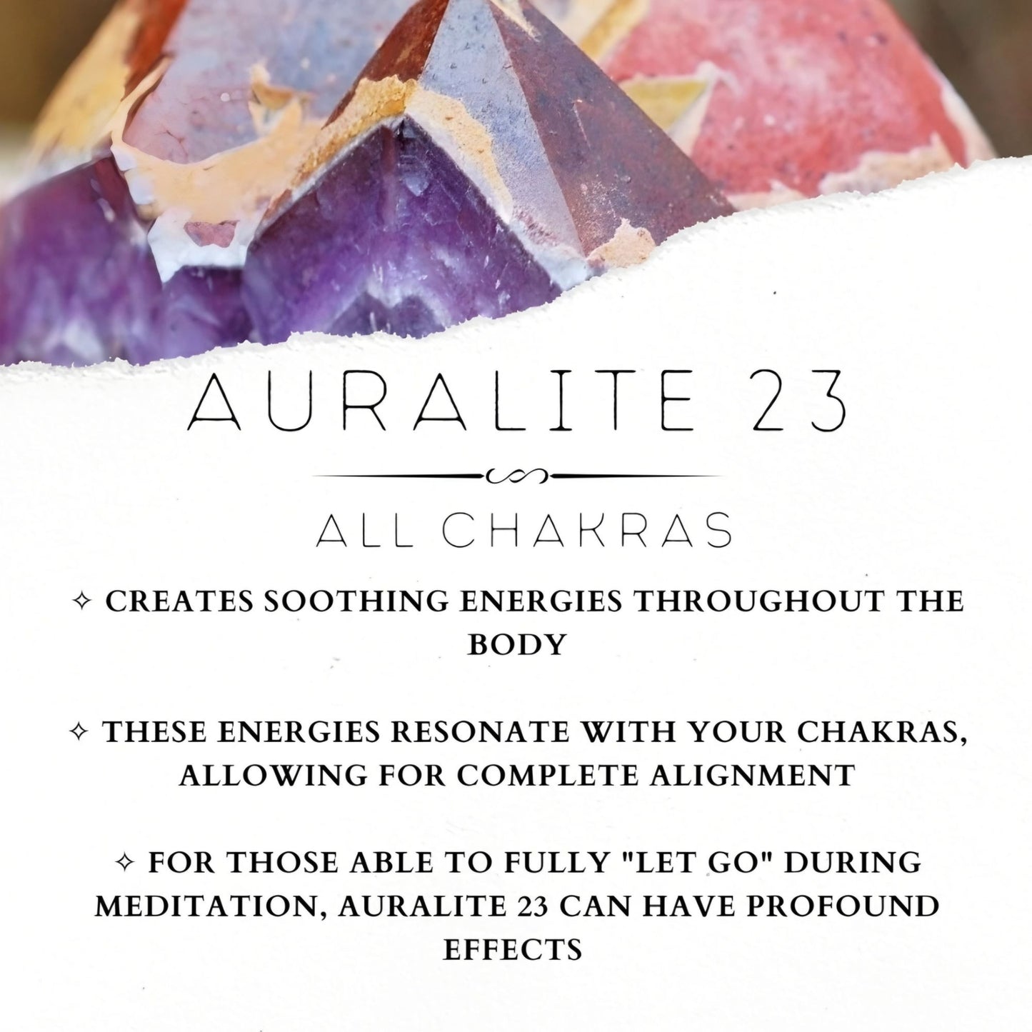 Auralite-23 Crystal Specimen – Rare Canadian Master Healer w/ 23 Minerals