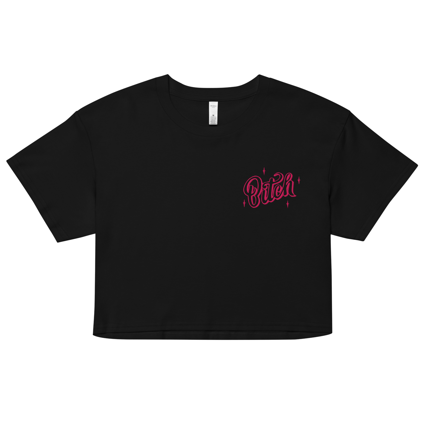 Magical Bitch Embroidered Crop Top