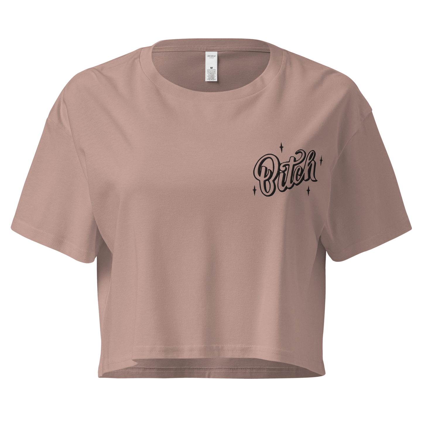 Magical Bitch Embroidered Crop Top